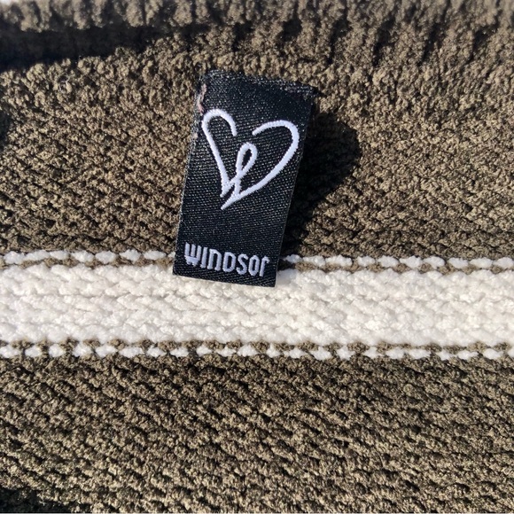 Windsor Oversized Striped Pullover Cropped Sz. Small - Picture 2 of 9